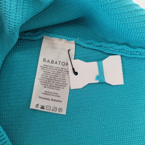 Aritzia Babaton Teal Ribbed Knit Crop Top - Picture 11 of 14